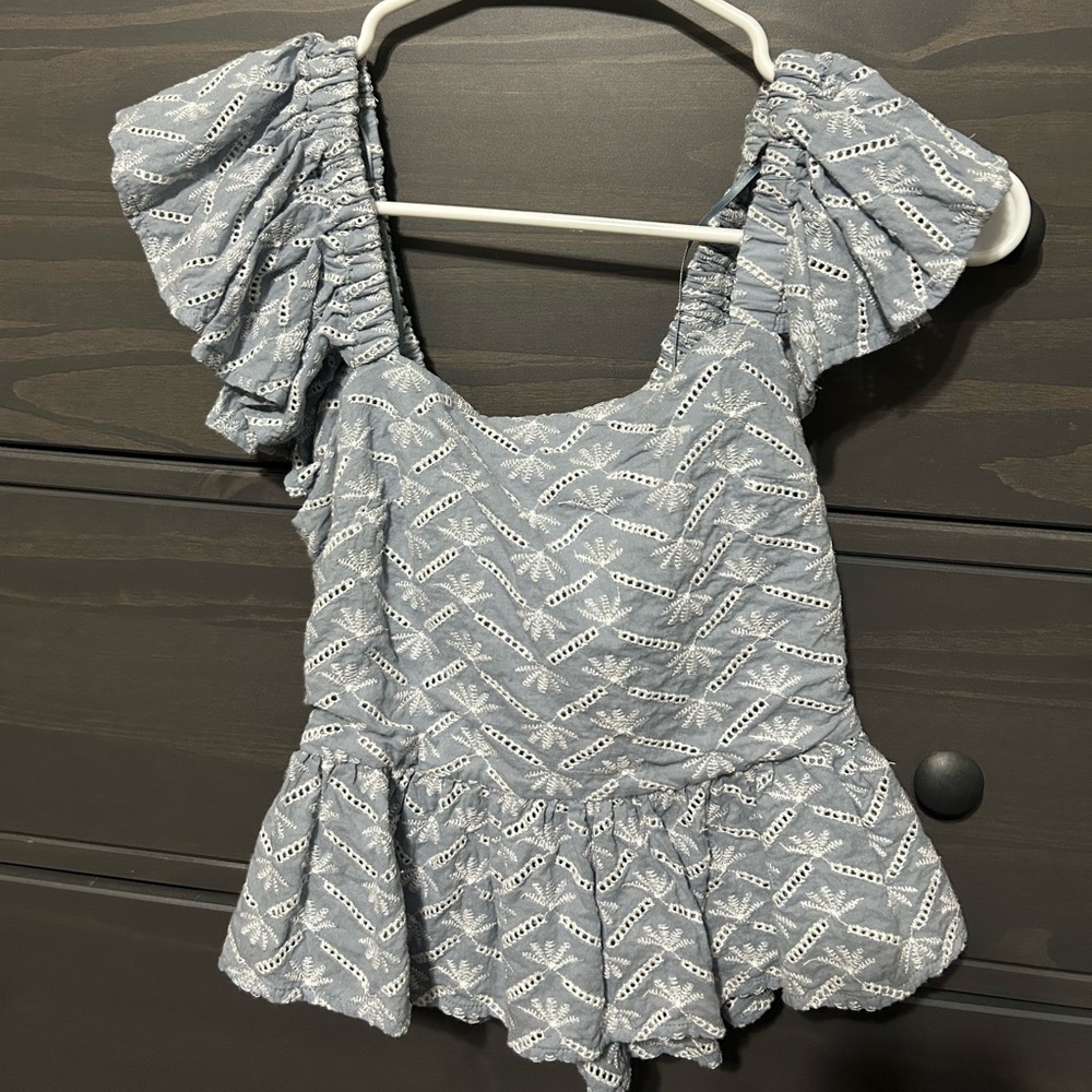 Mi Ami peplum top. Size XS.